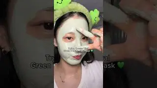 Trying Korean Viral Green Tomato Clay Mask 💚