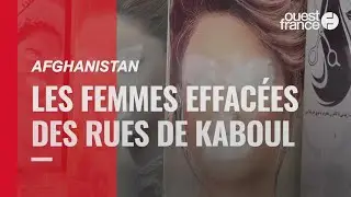 À Kaboul, des images de femmes défigurées sur les façades des salons de beauté