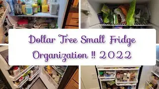 Real Life Clean My Small Fridge With Me + Dollar Tree Organization Hack !!❤