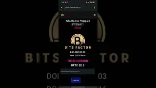 Bits factor sterting froject ll BFTC token🪙🤑🔥bitfactor #bits #bftc #bitsfactor#india#trending #viral
