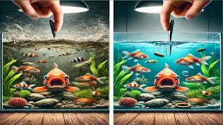 FEEDING IMMEDIATELY BEFORE AND AFTER WATER CHANGE CAN HARM AQUARIUM FISH