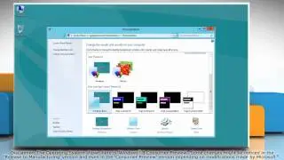 Set high contrast theme in Windows&reg; 8