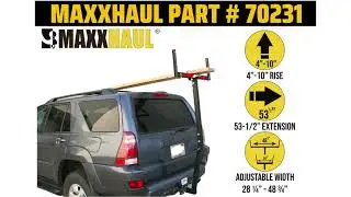 MaxxHaul 70231 Hitch Mount Truck Bed Extender | Truck Bed Hitch Extender for Kayak
