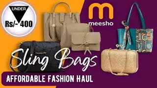 Review of Meesho 6 Sling Bag Purses under ₹400 for Women | Best Affordable Bags 2024