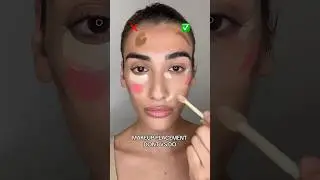 Makeup placement don&rsquo;t and do #makeup101 #makeuptips #makeupplacement #blushhack #shorts #makeup101