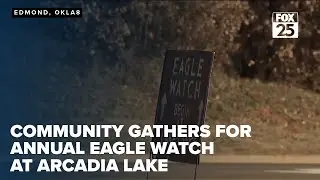 Community gathers at Arcadia Lake for the annual Eagle Watch