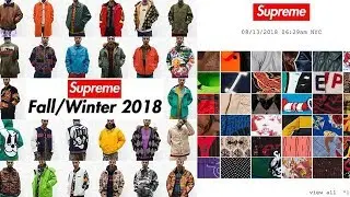 Supreme W/F 2018 Lookbook Review
