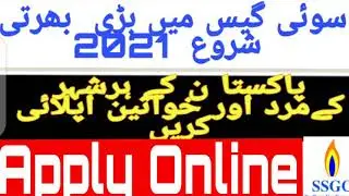 Sui Gas jobs 2021 apply online