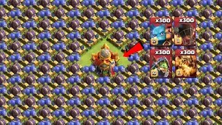 300x Super Air Troops Vs BH Defence Clash Of Clans