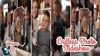 Endless Photo Slideshow in Filmora 14 | Cube Rotation & Tear Paper Freeze Frame Tutorial