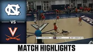 North Carolina vs. Virginia Match Highlights | 2025 ACC Volleyball
