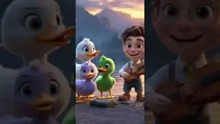 Five Ducks - Kids Songs & Nursery Rhymes #ai #3d #rhymes #animation #duck #cartoon #shorts #viral
