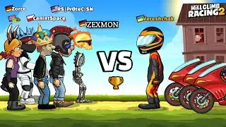 Hill Climb Racing 2 - Vereshchak VS ZEXMON Zorro, Turtle -Gameplay Live stream