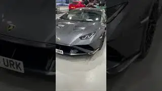Lamborghini huracan STO with a no drill front license plate mount