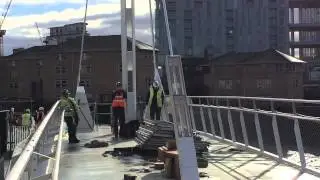 Greenwich Reach Swing Bridge - first movement