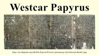 Westcar Papyrus