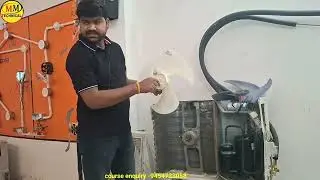 split ac ke outdoor  fan motor kaise lagayen || Split AC Fan damage change
