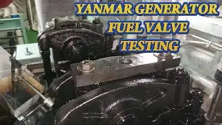 YANMAR GENERATOR FUEL VALVE  TESTING | SHIP_SAILOR | MARINE LIFE |MARINE ENGINEER #atsea #marine
