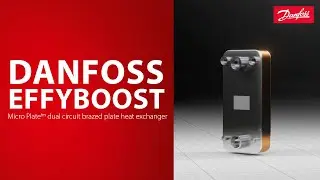 Danfoss EffyBoost dual circuit Micro Plate brazed plate heat exchanger
