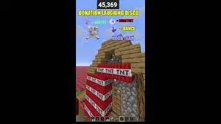 Minecraft TNT Village #shortlive
