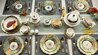 Customer feedback of Karosa chinaware 24K embossed gold dinnerware set