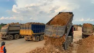 Interesting Special​​ Strength Machinery Spread Dirt Full Long Truck Dozer Motor Grander Roller Road