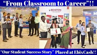 🎉 Our Student Thaiyal nayaki  Got Placed in Ebix cash | Success Stories _2025