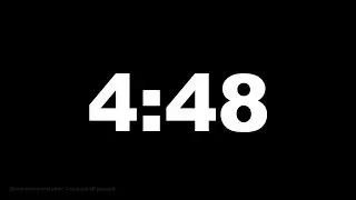 4 minutes 48 seconds [288 secs] clock timer countdown || Alarm Focus