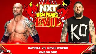 Batista vs Kevin Owens &ndash; The Animal vs The Prizefighter | WWE 2K24 Full Match Highlights