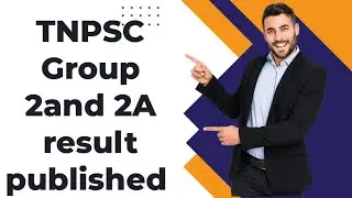 Tnpsc group 2 &group 2A result 2025h