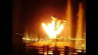 Amazing water fountain lazor show with some amazing fireworks during Muscat festival inOman