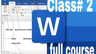 ms word 2010 full course in urdu class 2,》 Step by Step