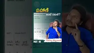 What is Pahani? RTC explained | Revenue Terminology #hyderabadrealestate #realestatetelugu #shorts
