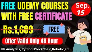 8+ Udemy Free Courses Coupons | HR Analytics, DataScience,Blockchain & Bitcoin  | Free Certificates