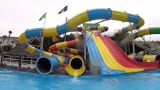 Yellow Tube Water Slide at Albercas El Vergel
