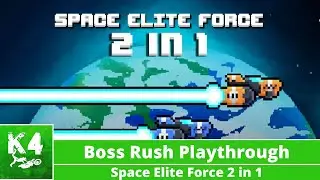 Space Elite Force 2 in 1 - Boss Rush Mode S.E.F 2 Playthrough on Xbox (Golden Spaceship Achievement)