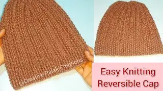 Ladies and gents dono ke liye woollen cap / hat || महिलाओं और पुरुषों दोनों के लिए आसान टोपी बुनाई।