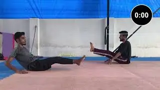 30 seconds work , 20 seconds rest x 3 rounds