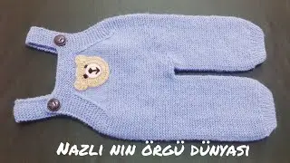#gardener #pants #crochet   Ayıcık figür modelli bebek bahçıvan tulum yapılışı