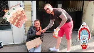 EXPÉRIENCE SOCIALE : J'OFFRE DE L'ARGENT ET DES CHOCOLATS AUX SANS ABRIS POUR PÂQUES !!!
