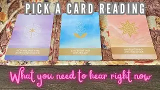 Pick a Card Tarot/Oracle Reading: What you need to hear right now 👀🧘‍♀️💖