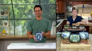 Lidia's Polish Pottery Hand-Painted Small Fala Baker on QVC