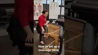 How to set up a massage table by yourself. #massagetable #nrgtable #nrg #massage #massagetherapy
