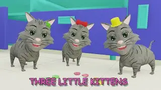 THREE LITTLE KITTENS | cartoon songs | cute nursery rhyme for kids | Education #SweetuTV