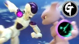 Frieza vs Mewtwo stop motion フリーザ vs ミュウツー 弗利沙vs超夢