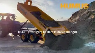 Hook Lift trailer Humus 12HL+ML65 Hardox box