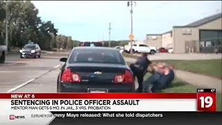 'Complete lack of remorse': Mentor man sentenced for injuring Willoughby police officer