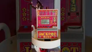 Vintage Mini Jackpot Slot Machine #collectible
