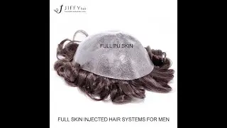 Injected Skin, Full PU Skin Hair Systems For Men, Injection 8*10 Toupee In Wholesale Jiffyhair