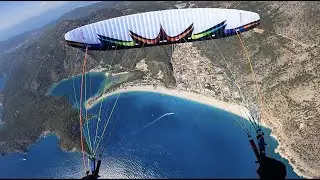 Acro Paragliding - Tandem Rhythmic Sat - Infinity - Stall exit! Head cam view